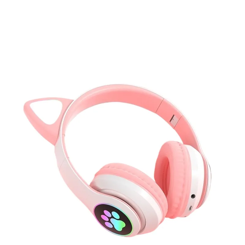 Cat Ear Bluetooth Headset Led - Słuchawki Bluetooth z kocimi uszami, bezprzewodowe,