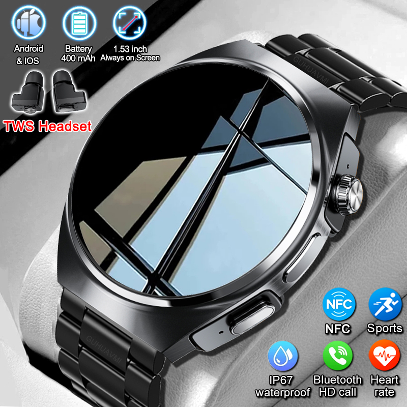 Tws Earbuds Bluetooth 5.3 - Smartwatch 2w1 z Słuchawkami dla Kobiet