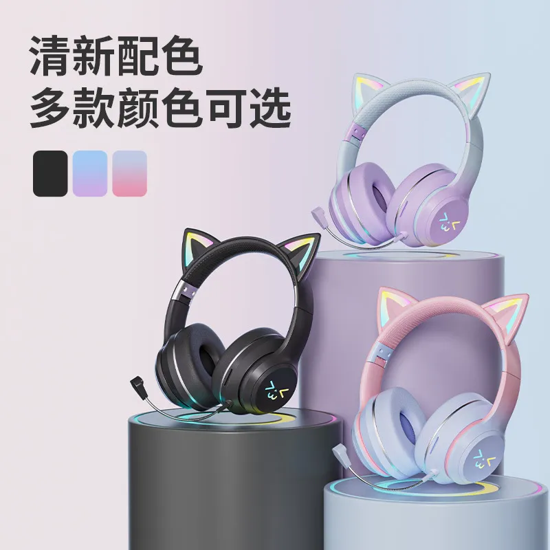 Bezprzewodowe słuchawki Blueto – Cat Ear Bluetooth Headset Led recenzja i cena