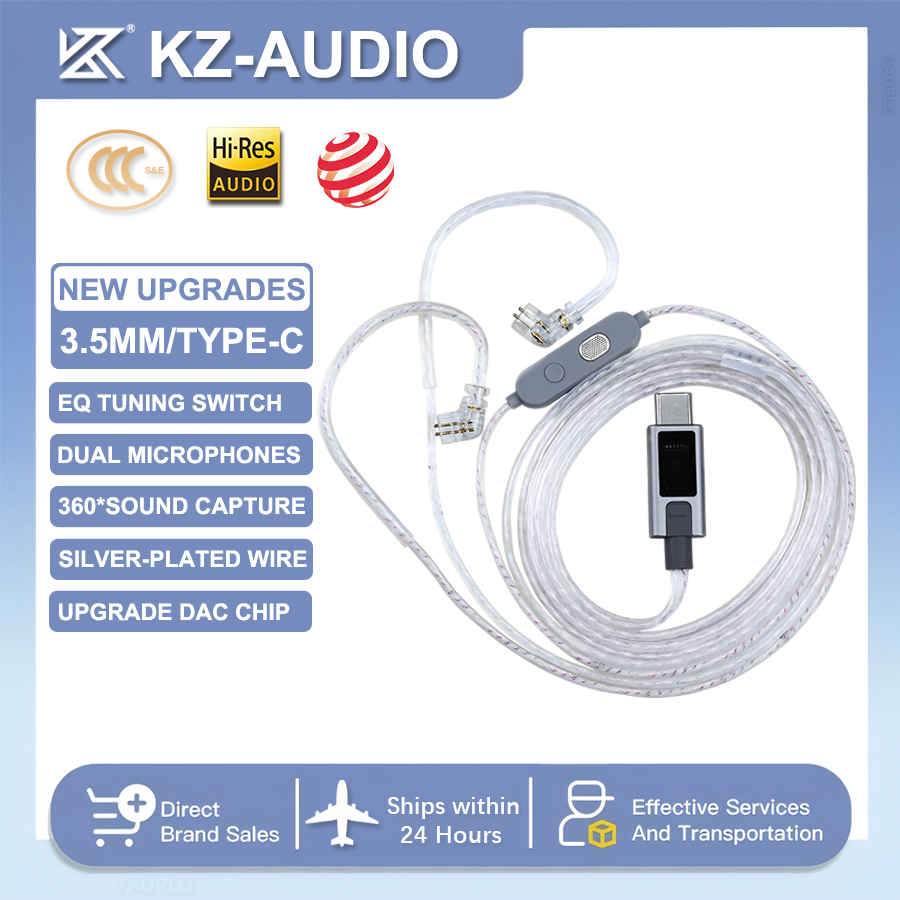 Kabel do słuchawek KZ M2 z pod – Type C Wired Earphones With Mic recenzja i cena