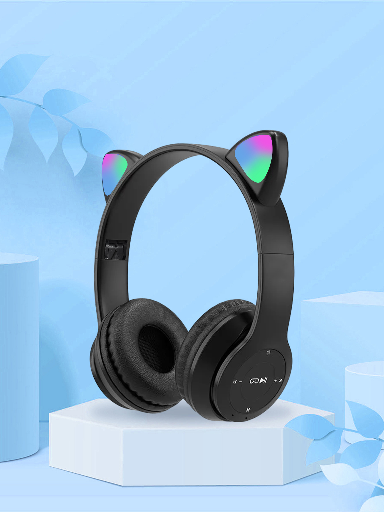 Słuchawki P47M z uszami kota,  – Cat Ear Bluetooth Headset Led recenzja i cena